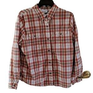 EUC Alfred Dunner Plaid Top, 14